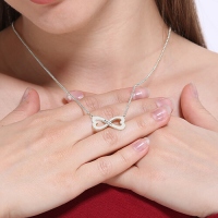 Infinity Heart-Shaped Necklace